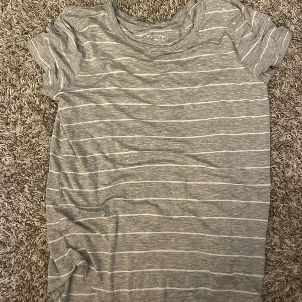 womans soft striped shirt size small